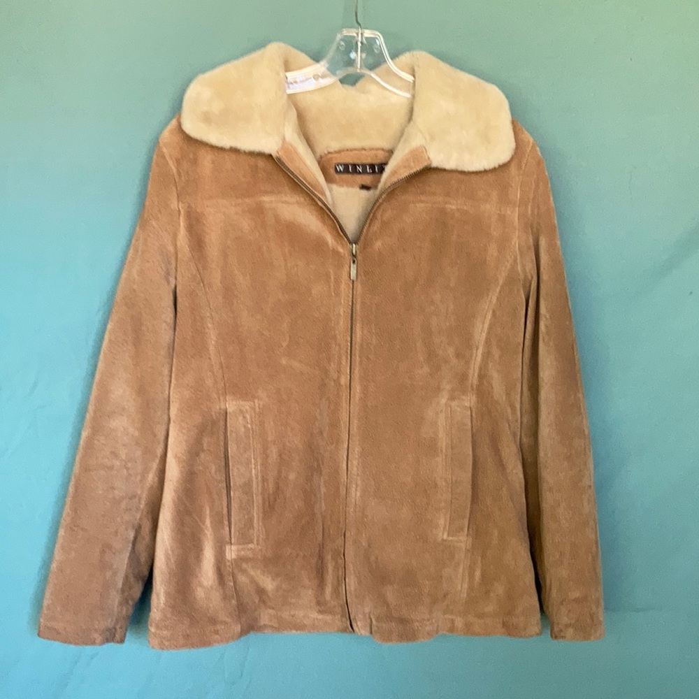 Warm leather jacket